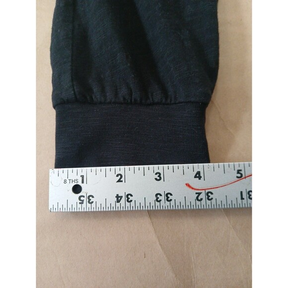 Pact Jumpsuit Womens S Black Organic Cotton Drawstring Luxe Athleisure - Picture 4 of 6